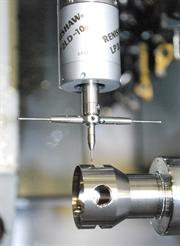 LP2 touch probe on Citizen lathe at Renishaw's Stonehouse machine shop