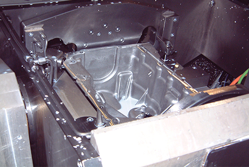 The production of oil pans for internal combustion engines
