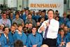 The Prime Minister holds a question and answer session with Renishaw employees