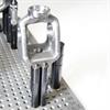 Cast iron part held using pin magnets