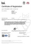 Product quality statement:  Certificate – Renishaw Group FM10671 – ISO9001